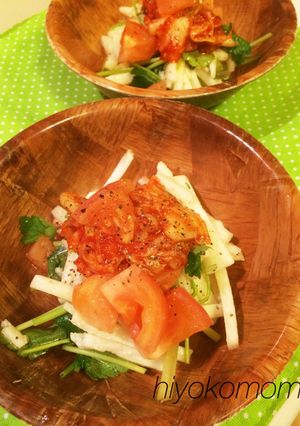 長いもと三つ葉のピリ辛サラダ-レシピのメイン写真