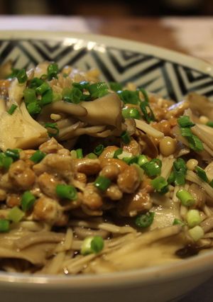 きのこと納豆のあんかけ蕎麦-レシピのメイン写真