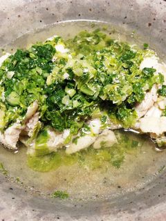 ☆レンチン簡単☆セロリの葉の洋風蒸し鶏-レシピのメイン写真