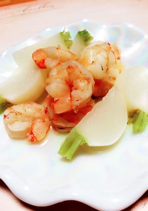 カブとエビの白だし煮-レシピのメイン写真