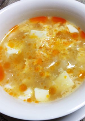 だいこんと豆腐のピリ辛卵スープ-レシピのメイン写真