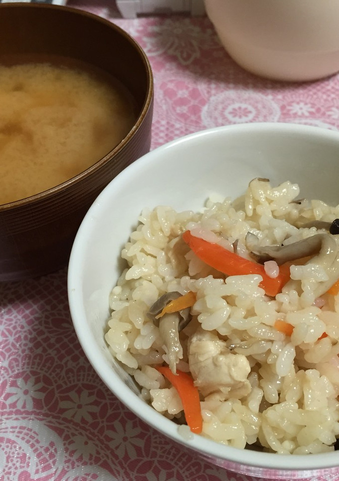 炊飯後の炊き込み御飯-レシピのメイン写真