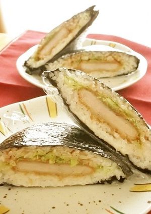 超簡単♪カツサンド風おにぎらず-レシピのメイン写真