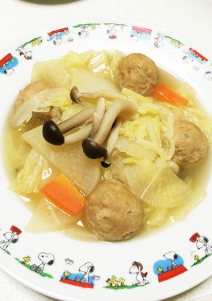 簡単早い!肉団子と野菜たっぷり暖かスープ-レシピのメイン写真