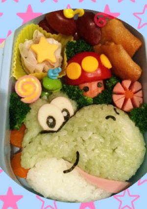 園児キャラ弁【ヨッシー】-レシピのメイン写真