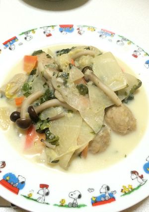 肉団子スープリメイク!暖かミルク煮♡-レシピのメイン写真
