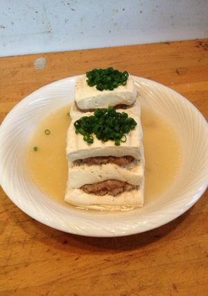 豆腐と豚肉の重ね蒸し-レシピのメイン写真