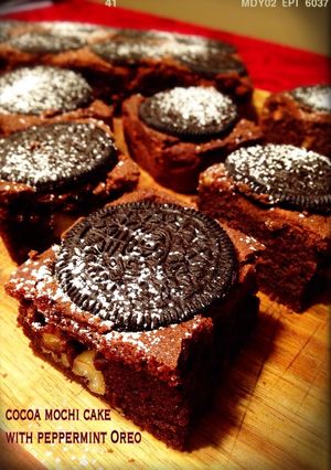 ペパーミント・オレオで餅ケーキ-レシピのメイン写真