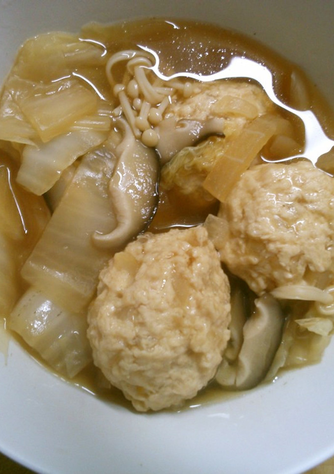 絶品！ 柚子入り団子 白菜 大根の 煮物-レシピのメイン写真