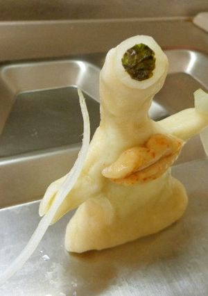 最速のミギーの形をした肉-レシピのメイン写真