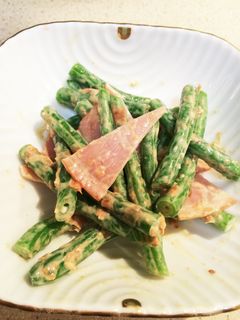 いんげんのハムマヨ和風サラダ♬簡単-レシピのメイン写真