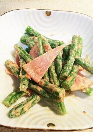いんげんのハムマヨ和風サラダ♬簡単-レシピのメイン写真