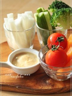 柚子こしょう香る♪和風野菜ディップ-レシピのメイン写真