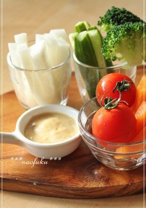 柚子こしょう香る♪和風野菜ディップ-レシピのメイン写真