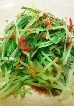 水菜の梅おかか和え-レシピのメイン写真