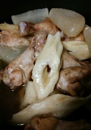ちょっと一手間♪ちくわぶと手羽元煮-レシピのメイン写真