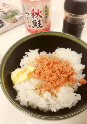 簡単！鮭の醤油バター混ぜごはん☆-レシピのメイン写真