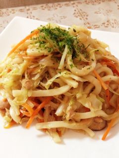 簡単!オイマヨで美味しい♡ツナ焼きうどん-レシピのメイン写真