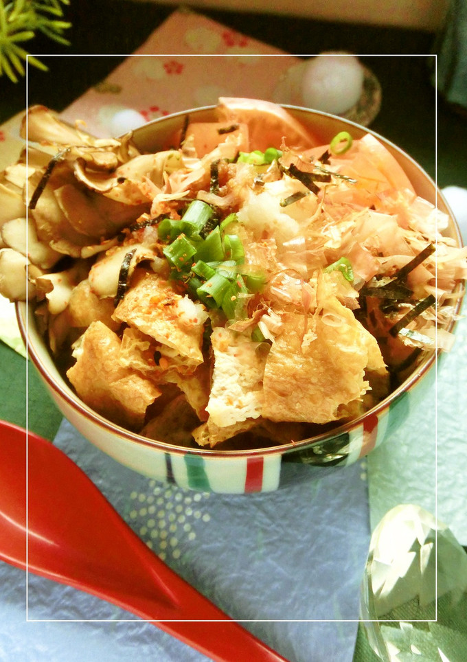 おろしたっぷり　揚げ＊舞茸＊トマトの丼-レシピのメイン写真