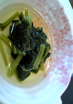 簡単☆内緒のだしで小松菜煮びたし(^^)-レシピのメイン写真