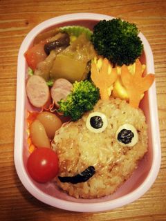 簡単☆クリスマス赤鼻トナカイキャラ弁-レシピのメイン写真