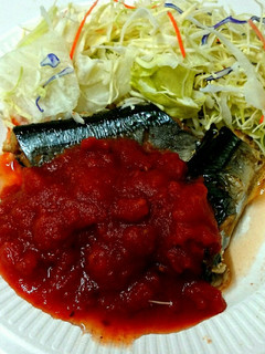 かけるトマトでさんまの塩焼きイタリアン風-レシピのメイン写真