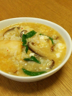 あったかきのこキムチ雑炊-レシピのメイン写真