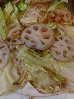 キャベツとレンコンの塩炒め-レシピのメイン写真