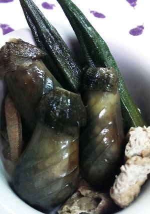 こなすとオクラおあげの煮物◆冷やして-レシピのメイン写真