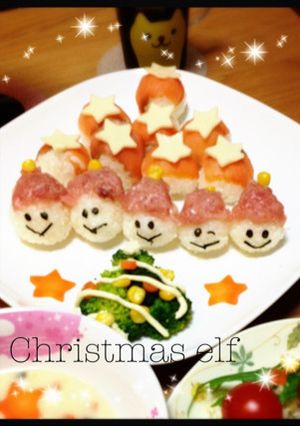 クリスマスに☆簡単かわいい手まり寿司-レシピのメイン写真
