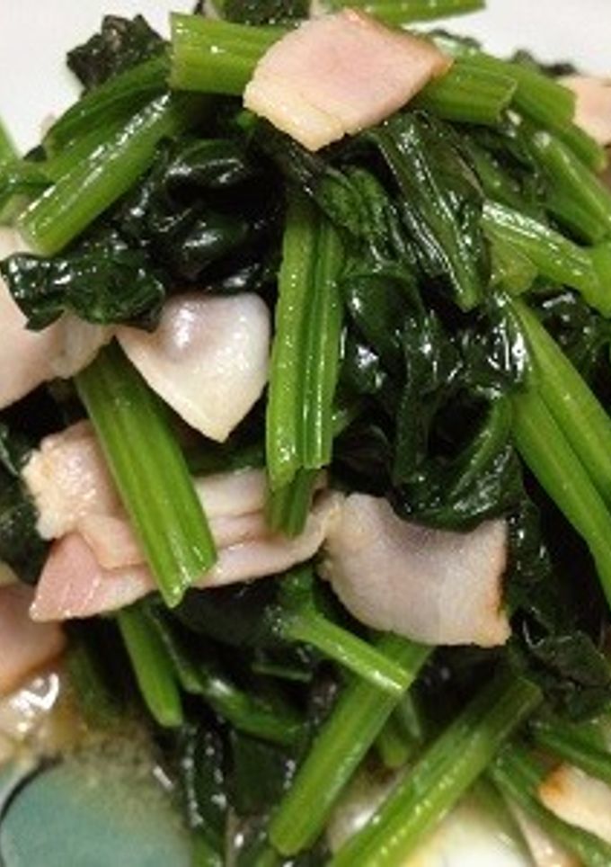 ほうれん草とベーコンの炒め物-レシピのメイン写真