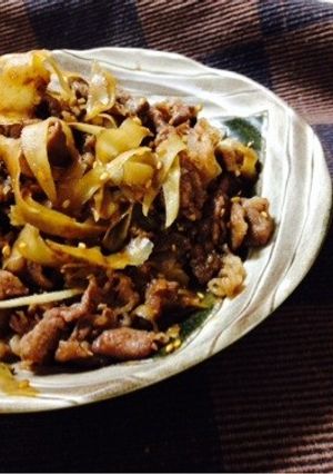 牛肉とゴボウの甘辛炒め-レシピのメイン写真