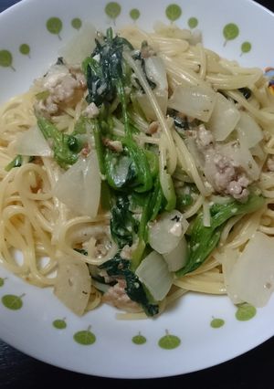 ☆ほうれん草と豚挽き肉のクリームパスタ☆-レシピのメイン写真