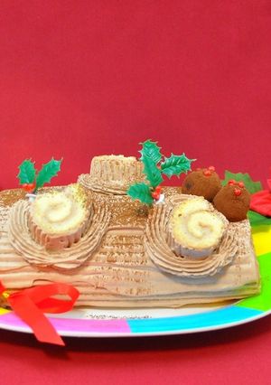 材料少なく手軽にできるブッシュドノエル♪-レシピのメイン写真