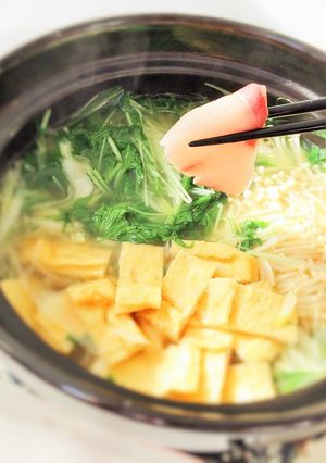 鶏味塩 de 鰤（ブリ）のしゃぶしゃぶ鍋-レシピのメイン写真