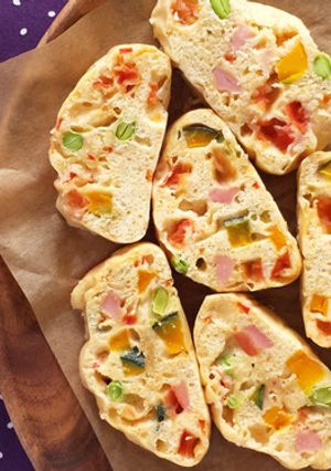 カラフル野菜の全粒粉おかず蒸しパン-レシピのメイン写真