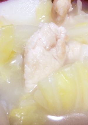 喉痛にあったかチキンスープ-レシピのメイン写真