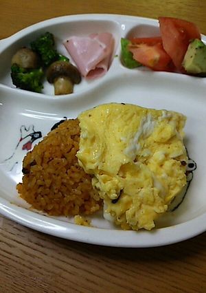 炊飯器◆簡単ケチャップライス&オムライス-レシピのメイン写真
