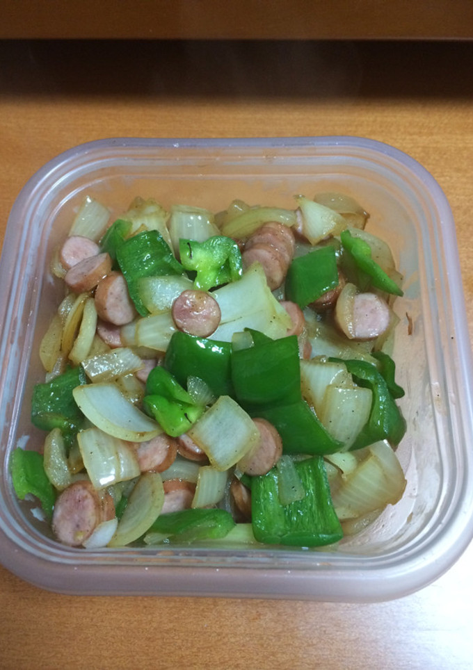 玉ねぎとウィンナーの炒め物-レシピのメイン写真