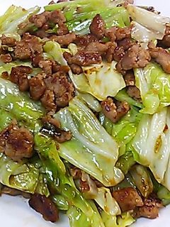◇豚ミンチとキャベツの味噌炒め◇-レシピのメイン写真