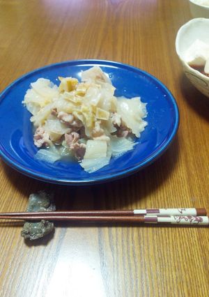 超簡単♥豚肉と白菜の塩レモン煮浸し-レシピのメイン写真