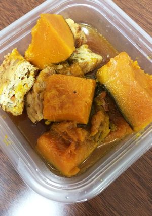 ココナッツオイルでかぼちゃの煮物-レシピのメイン写真