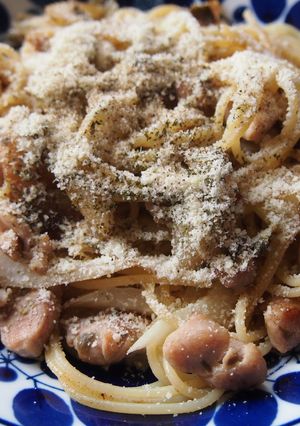 チキンとセロリとケッパーのパスタ-レシピのメイン写真