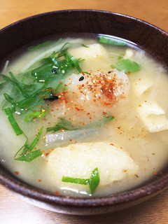 大根と水菜の味噌汁は大根おろしで!-レシピのメイン写真