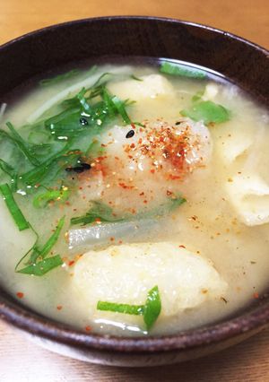 大根と水菜の味噌汁は大根おろしで！-レシピのメイン写真