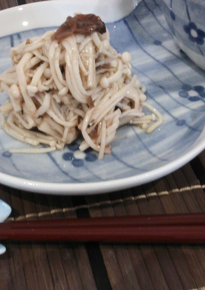 5分でもう一品！エノキの梅和え-レシピのメイン写真