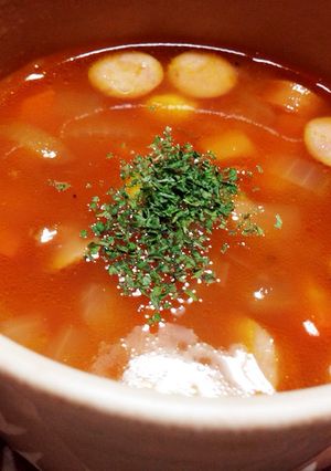 ゴロゴロ野菜のミネストローネ-レシピのメイン写真