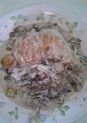 超簡単☆鶏モモ肉（骨付き）のクリーム煮-レシピのメイン写真