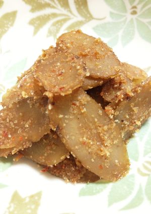 味噌で煮る 甘辛ごぼうの胡麻和え-レシピのメイン写真
