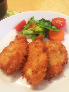 胸肉でサクサク☆チーズ風味のチキンカツ-レシピのメイン写真